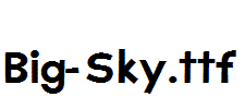 big-sky.ttf_b-字体下载_字体-字体下载-字体下载大全